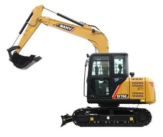 Sany SY75C 7,28 tonnás gumiláncos kotrógép 3