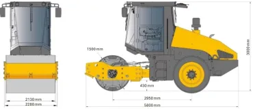 SANY SSR130C-10 méretei