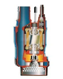 Tsurumi KTZ47.5 japán csúcsminőség standard merülőszivattyú metszete