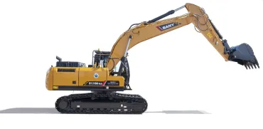 SANY SY215NlC 2540mm széles kotró oldalnézetben jobbról