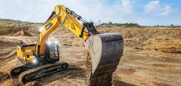 SANY SY305C 33 tonnás lánctalpas kotró kőbányában