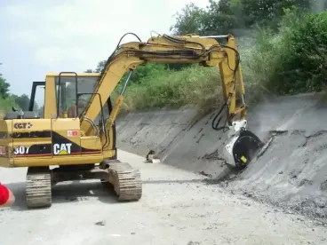 Simex felületmarók hidraulikus adapter kotrógépre szerelhető felületmaró 9