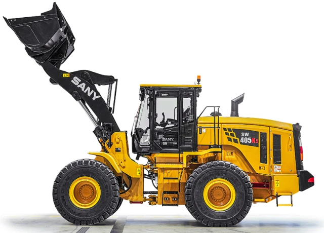 Derékcsuklós szerkezetű homlokrakodók 