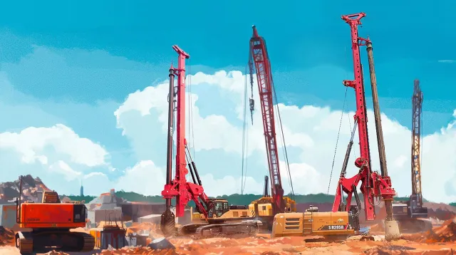 SANY cölöpöző gépek