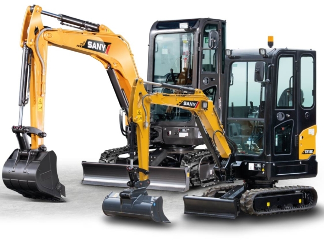 SANY gumiláncos minikotrók