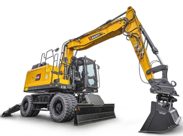 SANy gumikerekes kotrógépek